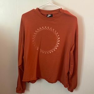 Nike Orange Loose Fit Oversized Crewneck